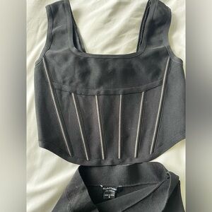 Marciano black set (pencil skirt and corset)